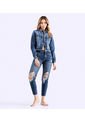 Jean Para Mujer Slim Con Rotos Derek de Derek