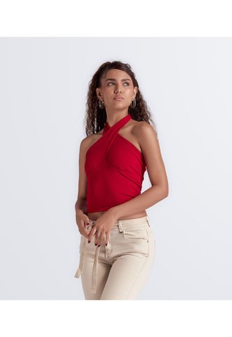 Blusa Cruzada Con Escote Para Mujer Derek Derek