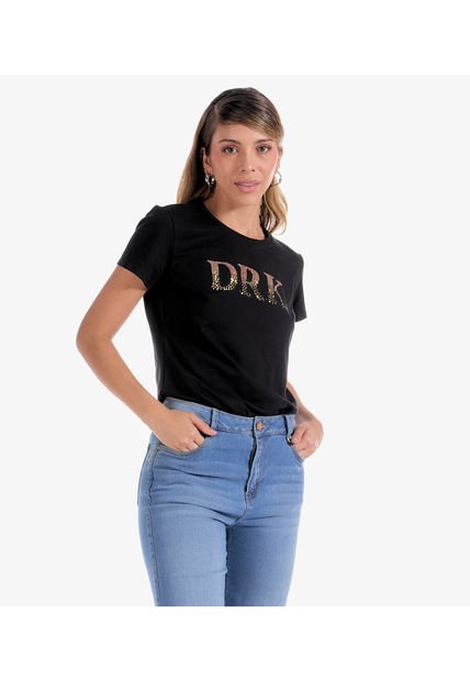 Camiseta Unicolor Para Mujer Derek