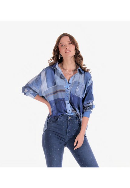 Blusa Camisera Sublimida Para Mujer Derek