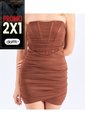 Vestido Corto Para Mujer Straple Derek de Derek