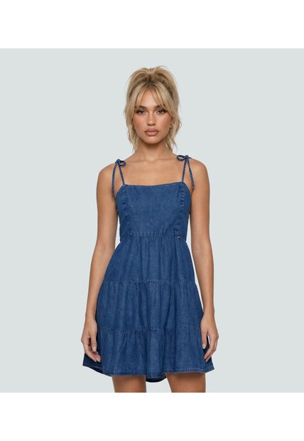 Vestido Para Mujer Azul Medio_Oscuro Derek