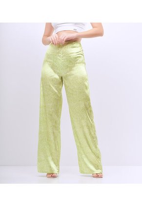 Pantalón Para Mujer Estampado En Satín Derek