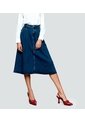 Falda Para Mujer Azul Medio_Oscuro Derek de Derek