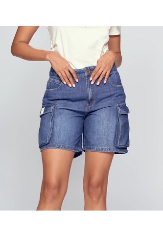Short Para Mujer Azul Medio_Oscuro Derek Derek