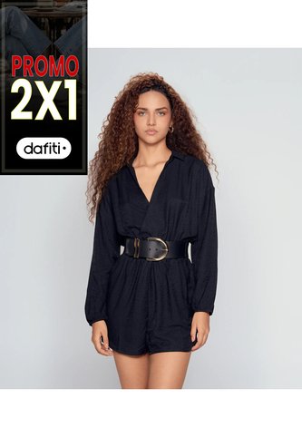 Enterizo Short Para Mujer Manga Larga  Derek Derek