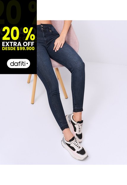 Jean Tiro Alto Para Mujer Skinny Derek
