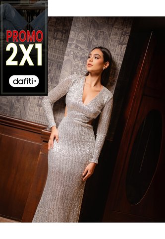 Vestido Para Mujer Largo Lentejuelas Derek Derek