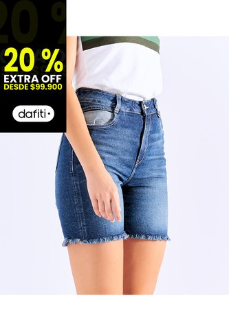Short Para Mujer Largo Desflecado Derek Derek