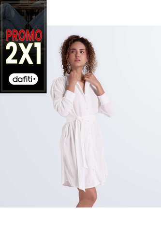 Vestido Para Mujer Manga Larga Unicolor Derek Derek