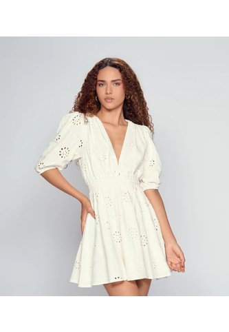 Vestido En Ojalillo Para Mujer Derek Derek
