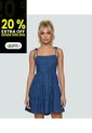 Vestido Para Mujer Azul Medio_Oscuro Derek de Derek