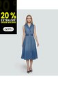 Vestido Para Mujer Azul Medio_Claro Derek de Derek