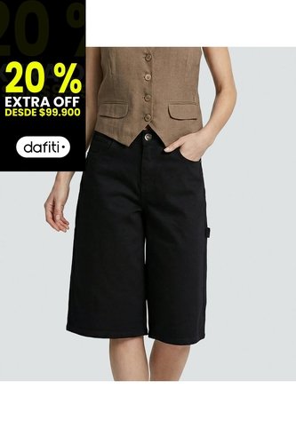 Short Para Mujer Negro Derek Derek