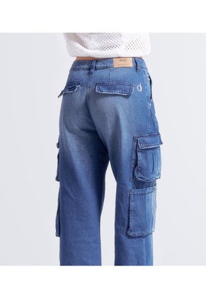 Jean Para Mujer Tipo Cargo Con Cremalleras Barcelona Avril Derek