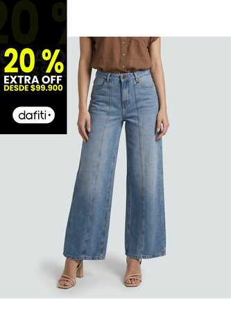 Jean Para Mujer Azul Medio_Claro Derek Derek