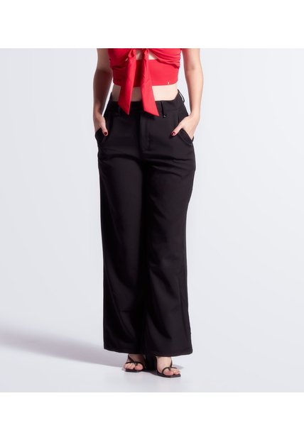 Pantalon Bota Bell Unicolor  Para Mujer  Derek