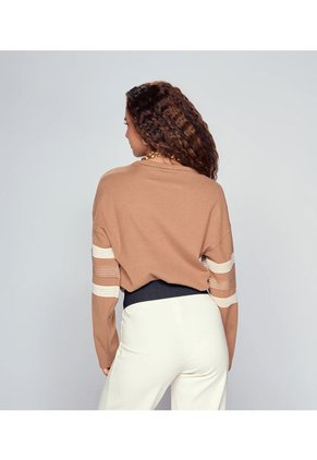 Buzo Tejido Combinado Para Mujer Derek