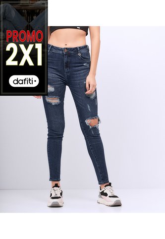 Jean Para Mujer Skinny Con Proceso Rotos  Derek Derek