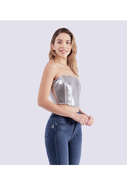 Blusa Tipo Corset  Para Mujer  Derek