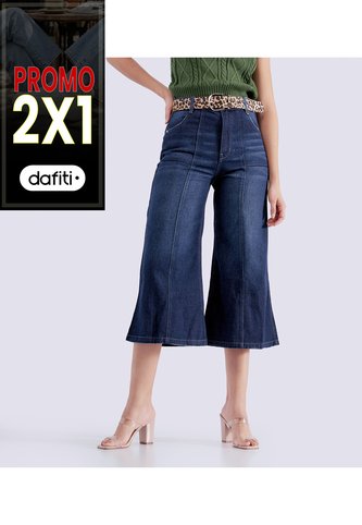 Jean Pra Mujer Tipo Culotte Bota Amplia  Derek Derek