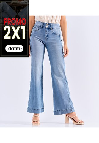 Jean Para Mujer Bota Bell Con Proceso  Derek Derek