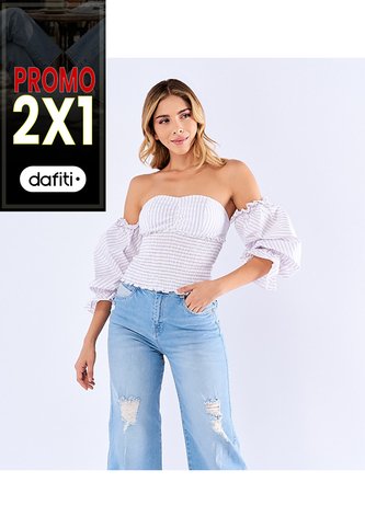 Blusa Tipo Corset Mujer Derek Derek