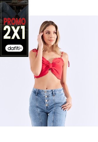 Blusa De Tiras Para Mujer Encauchada Derek Derek