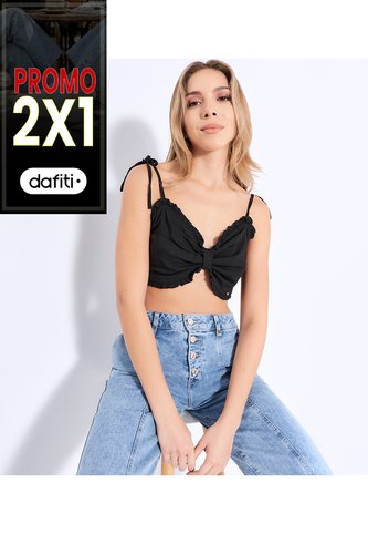 Blusa De Tiras Para Mujer Encauchada Derek Derek
