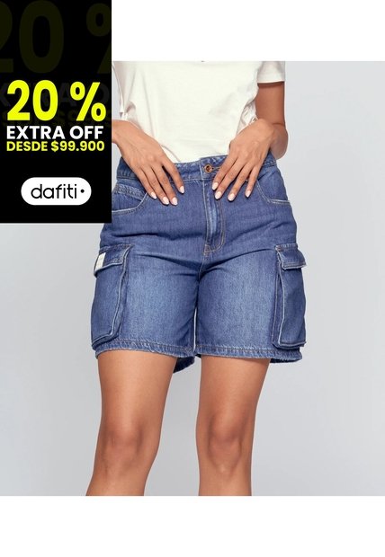 Short Para Mujer Azul Medio_Oscuro Derek