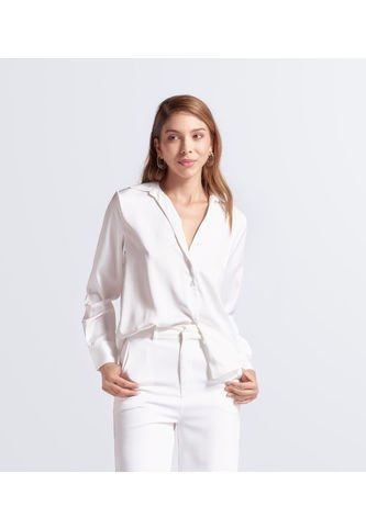 Blusa De Mujer Camisera Manga Larga Unicolor Derek Derek