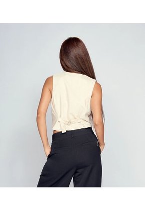 Chaleco Para Mujer En Lino Derek