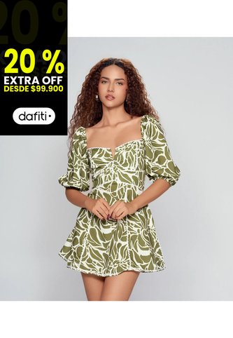 Vestido Estampado Para Mujer Derek Derek