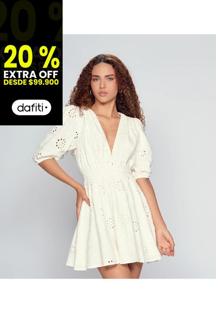 Vestido En Ojalillo Para Mujer Derek