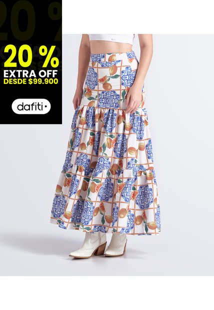 Falda Para Mujer Estampada Derek