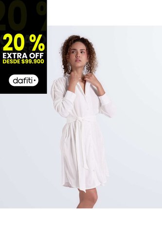 Vestido Para Mujer Manga Larga Unicolor Derek Derek