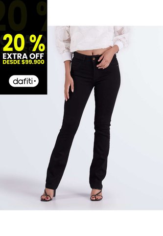 Jean Para Mujer  Bota Recta Unicolor Derek Derek