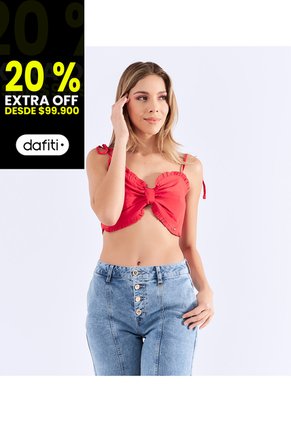 Blusa De Tiras Para Mujer Encauchada Derek