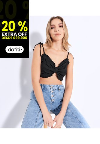 Blusa De Tiras Para Mujer Encauchada Derek Derek