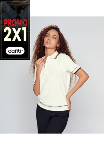 Blusa Tipo Polo Unicolor Derek Derek