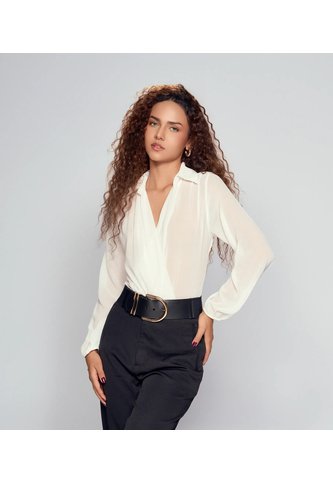 Blusa Tipo Body Con Drapeado Para Mujer Derek Derek