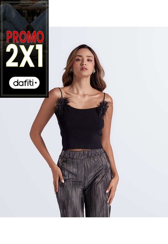Blusa Unicolor De Tiras Derek Derek