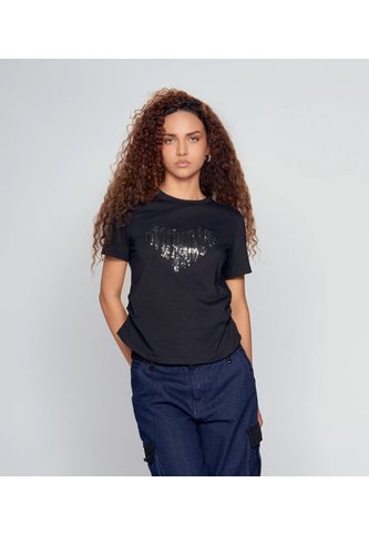 Camiseta Unicolor Con Estampado Para Mujer Derek Derek