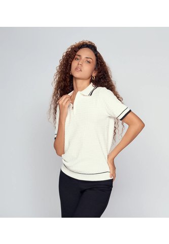 Blusa Tipo Polo Unicolor Derek Derek