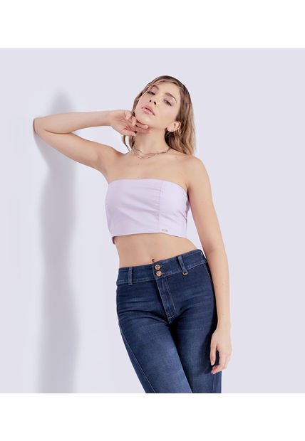 Blusa Strapless Para Mujer Nina Derek