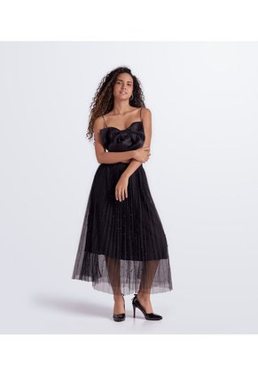 Falda Para Mujer Plisada En Tul Derek