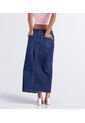 Falda Para Mujer Larga En Índigo Derek de Derek