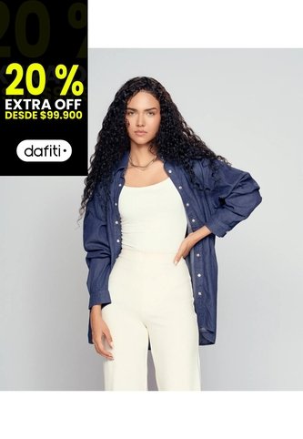 Camisa Para Mujer Azul Medio_Oscuro Derek Derek