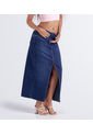 Falda Para Mujer Larga En Índigo Derek de Derek