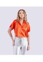 Blusa Para Mujer En Satin Manga Corta Derek de Derek